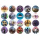 TRoyale20 set 20 cupcake toppers de vafa decupate Fortnite D5cm